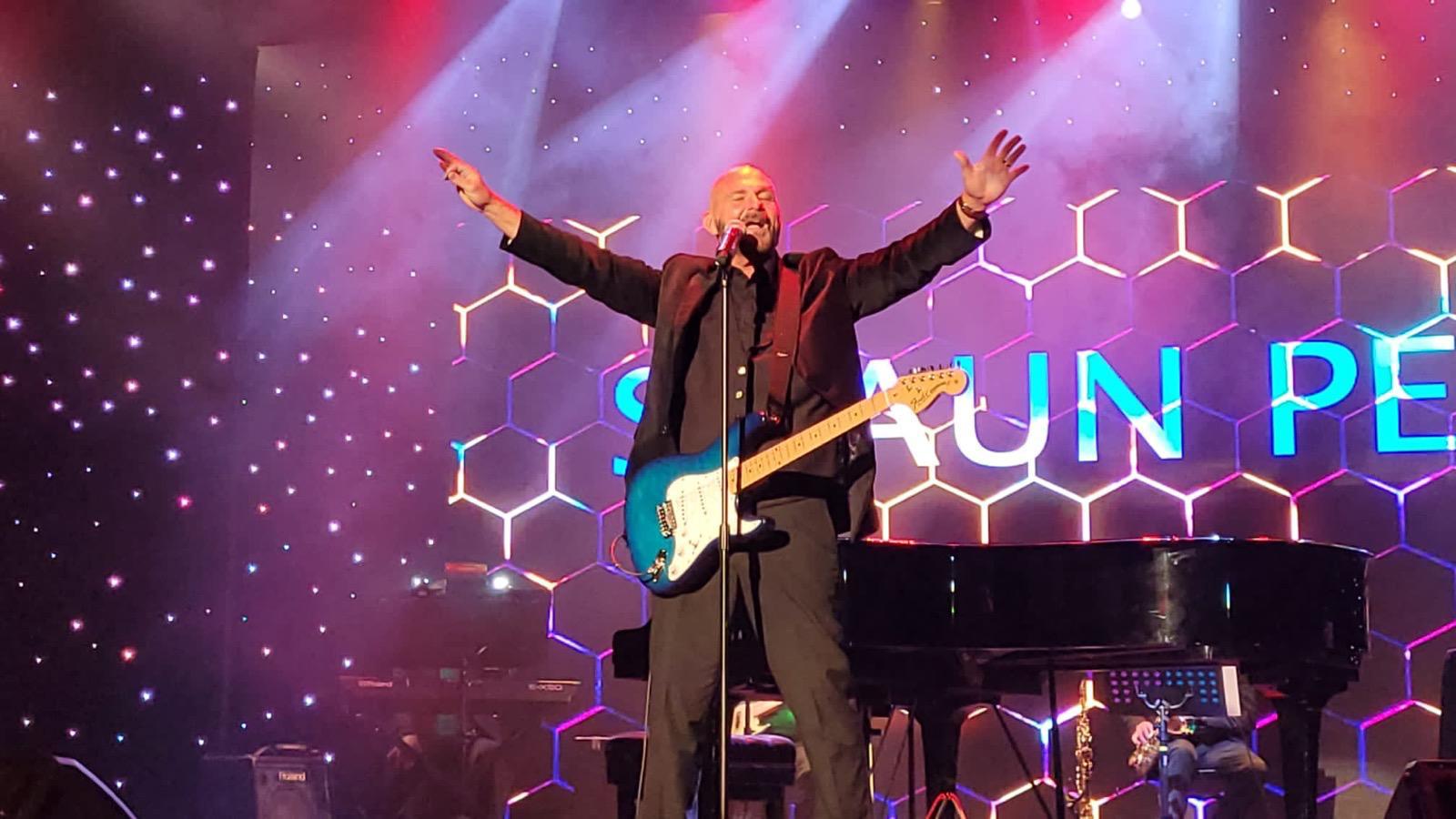 Live vocalist performing on stage